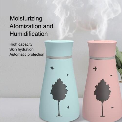 Portable Mini Air Humidifier Desktop Rechargeable Humidifier Evaporative Humidifier USB Top Filling Humidistat Aromatherapy