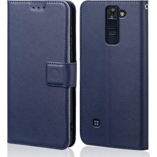 Silicone Flip Case for LG K8 Lte K350e K350ds Luxury Wallet PU Leather Magnetic Phone Bags Cases for LG K8 with Card Holder