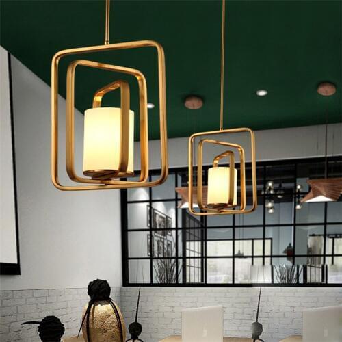 Modern Vintage Pendant lights Plated Industrial lighting Bar Kitchen American Hanglamp Fixtures Luminaire Retro Pendant lamp