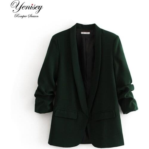 XSXZ65-27194 European and American fashion and wrinkle suit jacket