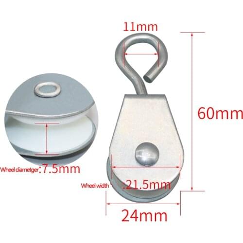 Technology Model Small Nylon Pulley DIY handmade Micro Directional Wheel Lifting Accessories Capacity 10 kg
