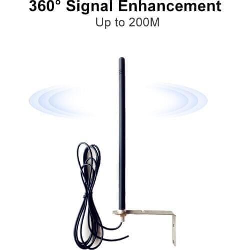 External 433MHz Antenna for Appliances Gate Garage Door Ourdoor Radio Signal Booster 250m Antenna controller