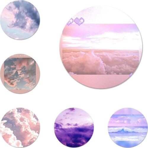 58mm Sweet sky pink Great art Icons Pins Badge Decoration Brooches Metal Badges For Backpack Decoration