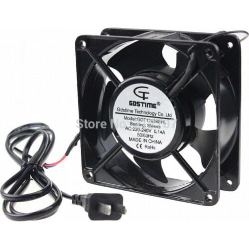 1 Piece Gdstime 120x120x38mm 12cm 220V 240V Computer Case AC Cooling Fan 120mm