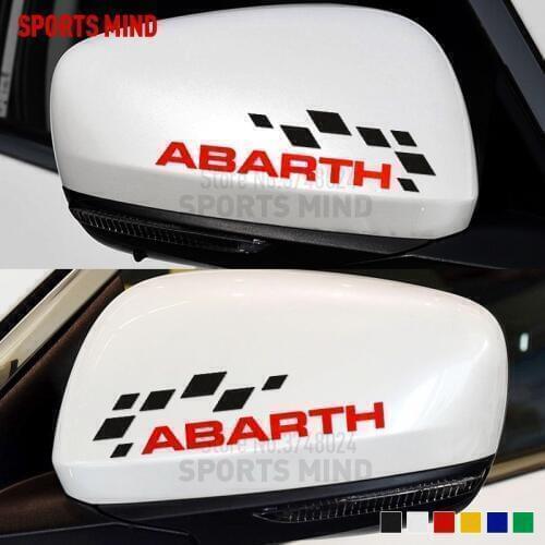 10 Pairs Car Sticker Decal For ABARTH FIAT 500 Punto Ducato Stilo Bravo Grande Punto Panda Linea Car Styling Accessories