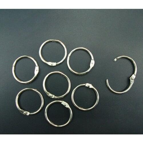 5PCS/Lot 25mm Binder Rings Heavy Duty Nickel Plated Steel Small Book Rings, Flash Card Ring, Metal Keychain Ring for Index Cards