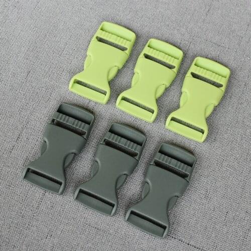 50 Pcs/Lot 20mm 25mm Green Plastic Release Buckle Strap For Bag Dog Collar Necklace Bracelet Paracord Sewing Accessory