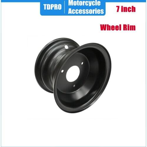 78mm Mounting Hole 3 Blot 7 Inch Wheel Rim For 16x8-7 Tire Mini Go-kart Quad Bike ATV Chinese Taotao Roketa Sunl 110cc 125cc