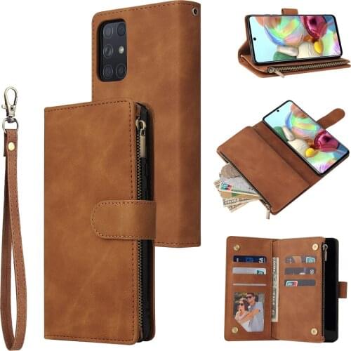 A52 A72 A82 A32 A52 A42 A22 5G Leather Case For Samsung Galaxy A71 A51 A31 A01 A02 A10 A11 A12 A20 A21 A41 A70 Card Slots Wallet