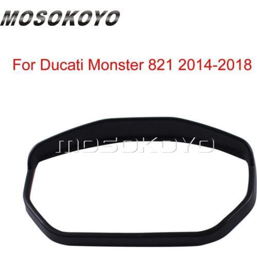 ABS Plastic Black Speedometer Dash Surround Instrument Gauges Panel Rim Cover for Ducati Monster 821 2014-2018