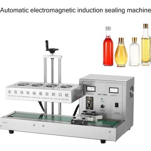 Automatic Electromagnetic Induction Sealing Machine Plastic Glass Medicine Bottle Aluminum Foil Film Gasket Continuous Type