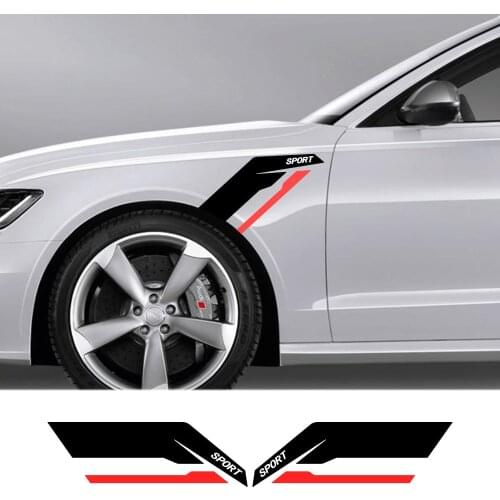 Car Stickers Fender Wheel Brows Accessories For Nissan Qashqai Opel Astra Renault Mitsubishi Lancer Peugeot Automobile Roll Film