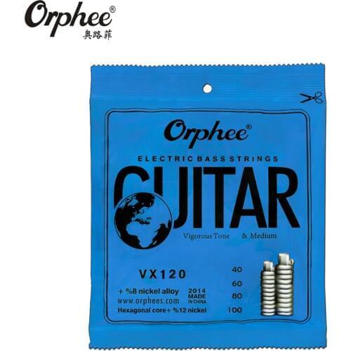 Orphee VX120 040-100 Electric Bass Strings Nickel Alloy Vigorous Tone 4 Strings bass guitar
