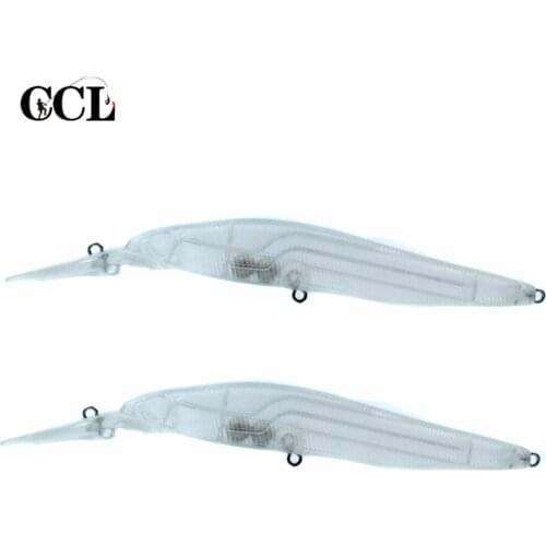 CCLTBA 20PCS Unpainted Minnow Fishing Lure 14CM 11.5G Hard Bait Blank Fishing Lure Customized Colors Jerkbait For Fishing