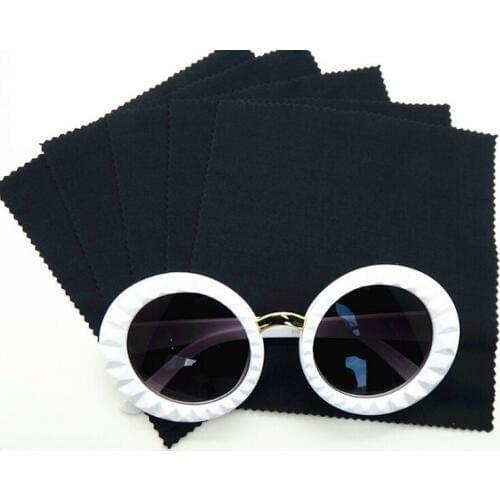 14*14cm black microfiber cleaning cloth lens cleaner for eyeglass/camera/phone