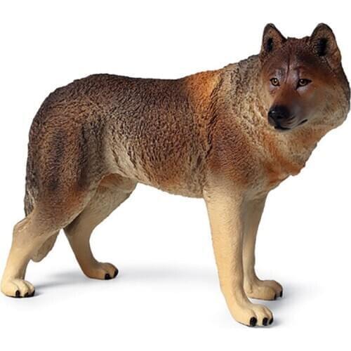 Action figure anime Wolf 20cm Educational Home Decor Simulation Animal Model PVC Statue one piece action figure desktop kids toy