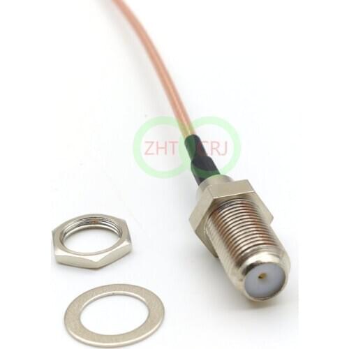 F Female Jack Connector Switch MS156 Right Angle Connector RG316 20CM New