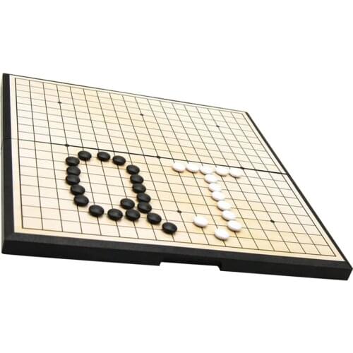 Go Game Set Chess Board Game Foldable Goban 301 Magnetic Stones WeiQi Set Puzzle