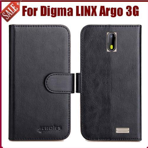 Hot Sale! Digma LINX Argo 3G Case New Arrival 6 Colors High Quality Flip Leather Protective Cover Phone Bag