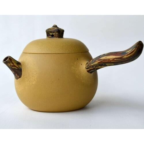 Chinese Yixing Purple Clay Zisha Teapot 240ml Handmade Ceramics Side Handle Tea Pots Kungfu Tea Set