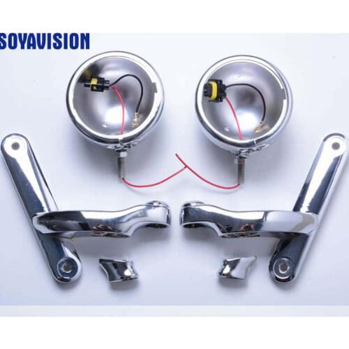 4.5inch Housing Bracket Mount Ring Bracket For Auxiliary Fog Passing Light Lamp Motorcycle Parts For Harley Street Glide FLHX