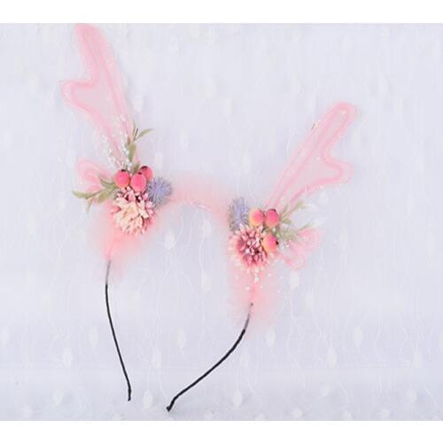 2020 Spring And Summer New Childrens Headband Photo Travel Accessories Antlers Headdress