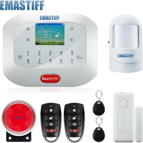Android IOS APP RFID control GSM PSTN Home Burglar Security Alarm System Spanish English Voice Alarm