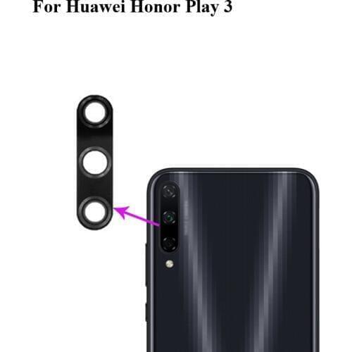 Original New For Huawei Honor Play 3 Back Rear Camera Glass Lens Cover test good Play3 Replacement Parts