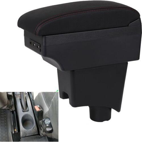 For Nissan Almera G15 armrest box central Store content Storage box armrest box with cup holder USB interface