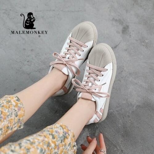 Brand Casual Women Shoes Flats White 2021 New Fashion Round Toe Leisure Breathable Non-slip Sneakers Student Female Shoes Spring