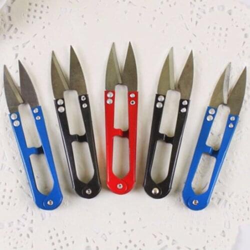 Random Color 1 Pcs Handheld Sewing Embroidery Thread Cutter Snips Scissors Fishing Craft