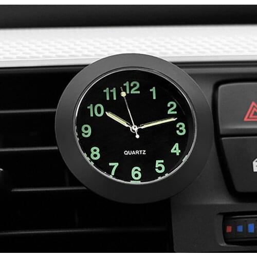 Luminous Auto Gauge Clock Mini Car Air Vent Quartz Clock with clip Auto air outlet Watch Car styling for Audi 100 200 Quattro 4
