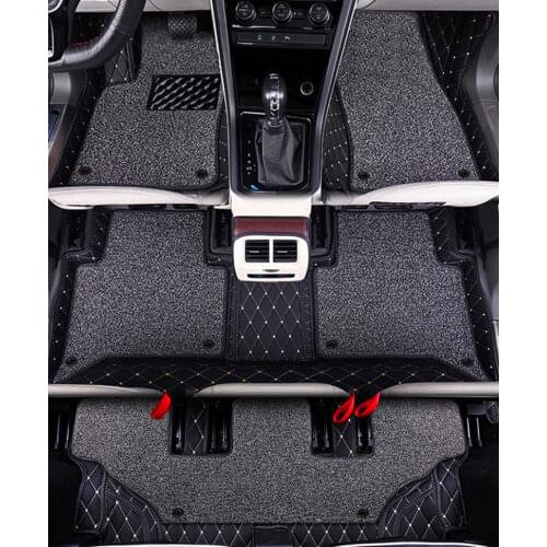 High quality! Custom special car floor mats for Ford Explorer 6 7 seats 2020 waterproof double layers carpets for Explorer 2020