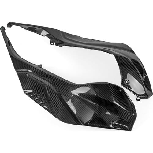 100% Real Carbon Fiber Gas Fuel Tank Side Fairing Panel Protectors Motorcycle Modified For BMW S1000RR S1000 RR 2019 2020 2020