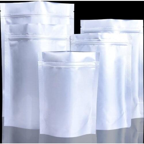 100pcs/lot 13*18cm High Quality Aluminum Foil Zip Bag Stand Up Zipper Lock Food Savers Retail Packaging Bag Beans Storage Bag