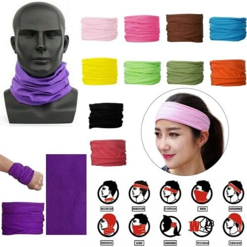 2021 Multifunctional Outdoor Sport Magic Scarf Neck Warmer Tube Hiking Cycling Face Head Wrap Cover Bandana Balaclava Headband
