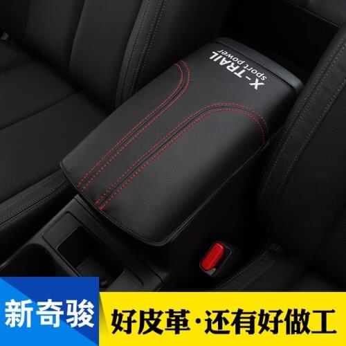 Car central container armrest box PU Leather car-styling content box holder accessories For Nissan X-trail X trail T32 2014-2020