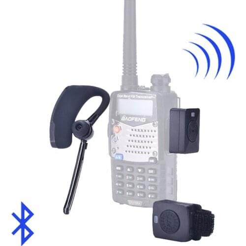 Baofeng 888S UV5R walkie talkie Bluetooth Headset Two Way Radio Wireless Headphone Earpiece for UV5RE UV82HX