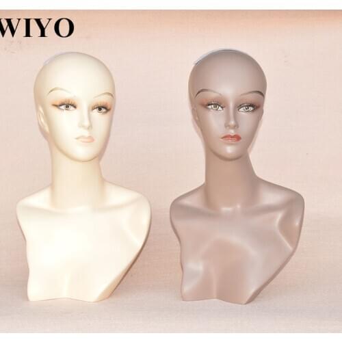 Free Shipping Glamorous African Abstract Female Mannequin Head For Wig Hat Scarf Display piece