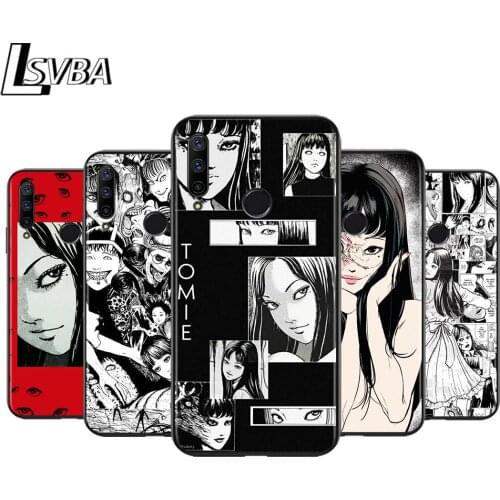 Junji Ito Tomie for Huawei Honor 30 20S 20 10i 9S 9A 9C 9X 8X 10 9 Lite 8A 7C 7A Pro Phone Case Black Cover
