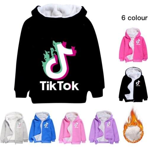 TIK TOK Children Outwear Baby Girls Coat Fashion Kids Coats Childrens Fur Coat Winter Clothes