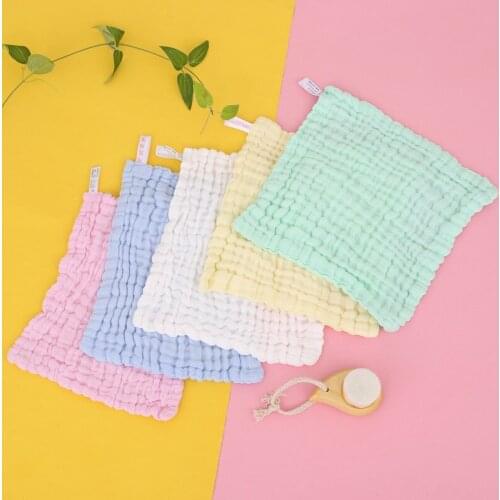Baby Bib Nursing Towel Saliva Towel Newborn Feeding Burp cloth Cloth Muslin Six Layer Gauze Cotton Children Face Fowel