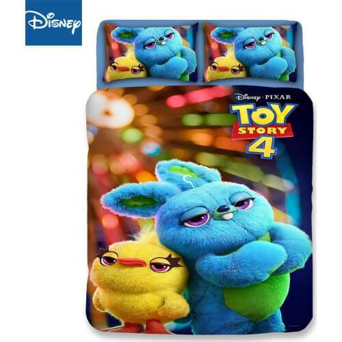 Toy Story Ducky Bunny 3d printed bedding set twin size duvet cover 3/4 pc cartoon homd decor pillow sham birthday gift hot