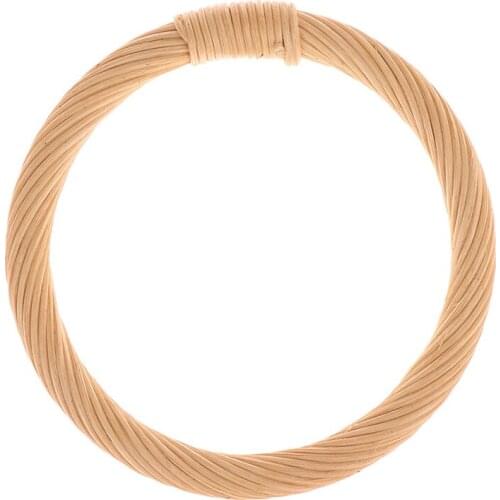 Round Bamboo Bag Wood Handles Handbag Replacement DIY Purse Handbag Bag Handles Ring Portable Bag Strap Tote Bag Accessories