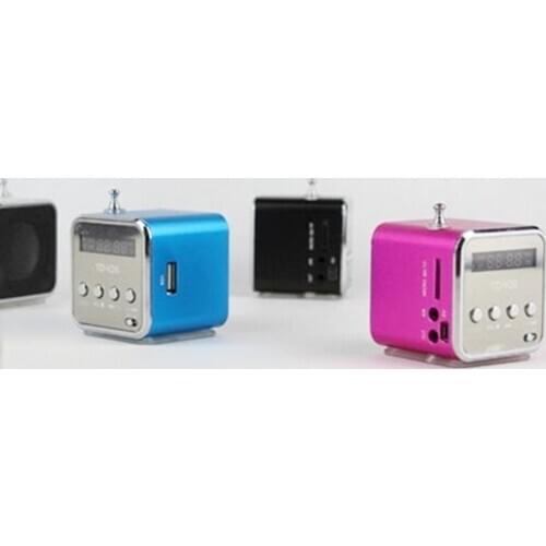 Portable Td-V26 Digital Fm Radio Speaker Mini Fm Radio Receiver With Lcd Stereo Speaker Support Micro Tf Card