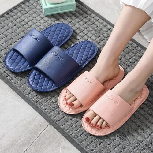 One-piece Household Couple Shoes Four Seasons General EVA Indoor Leisure And Comfortable Sandals Bathroom Non-Slip Bath Slippers