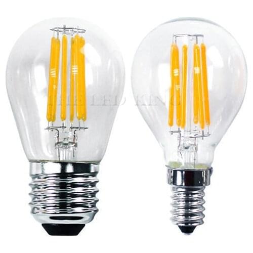 1PCS LED Bombillas Light E27 Edison Glass Lamp G45 Led Filament Bulb E14 4W 8W 12W Antique Retro Vintage Led Bulb 220V