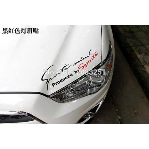 Reflective Lamp Eyebrow Sports Styling Hood headlight stickers for SUZUKI vitara swift sx4 jimny grand vitara 2016 Accessories