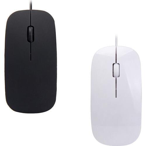 Slim Solid Computer Mouse 1600 DPI USB Optical Wired Computer Mouse 2.4GHz Super Slim Mouse For PC Laptop