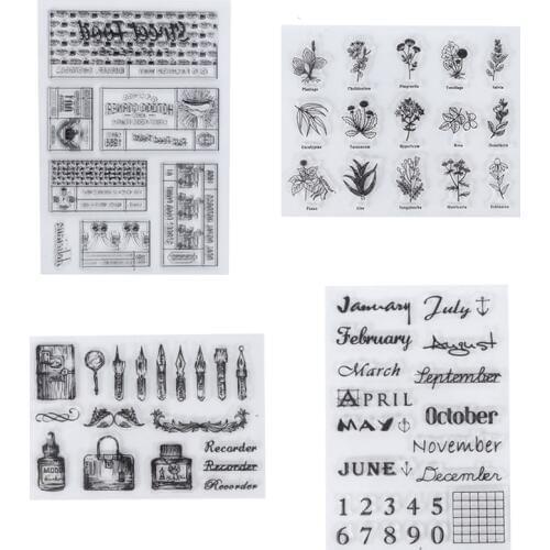 Multi-style Transparent Stamp Seal Stationery Making Seals Practical DIY Handcraft Scrapbooking Photo Album Decoration Stamps